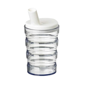 Non Spill Feeding Cup with Ribbed Sides - Clear