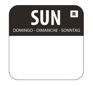 Day Of The Week Label - Sun [L930]