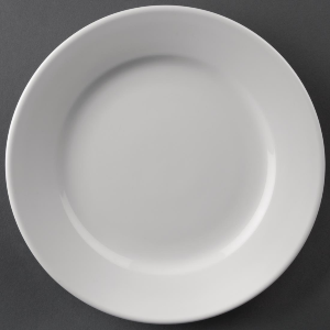 Bayleaf 8in Dinner White Plate (pk 12) [CC207]