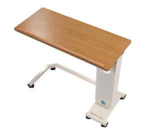 Easi-Riser Overbed Table - Wheelchair Base - Oak Top