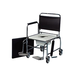 Extra-Wide Mobile Commode - 22in Max weight 30st. (84522)