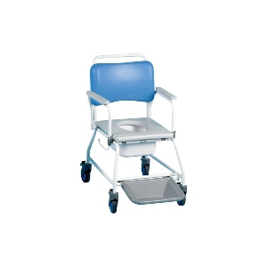 P-Atlantic Commode & Shower Chair with Footrests - 22in