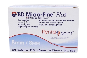 BD Microfine Needles 8mm/31g - 100pack 
