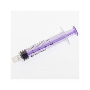 Enfit 5ml Purple Female Luer Reusable Syringe ( oral/enteral syringe) [pk 100)