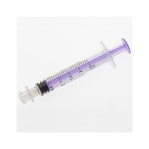 Enfit 2.5ml Purple Female Luer Reusable Syringe ( oral/enteral syringe) [pk 100)