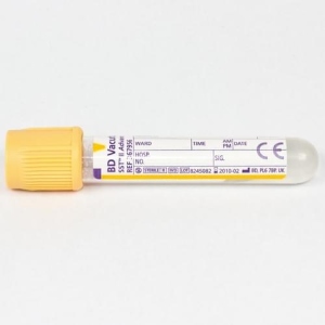 P-BD Vacutainer® Plastic SST II Advance Tube 3.5ml with Gold Hemogard Closure (Pack of 100) 