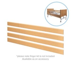 P-Burren Bed Frame - Casa Elite - Wooden Side Rails in Light OAK (set of 4)