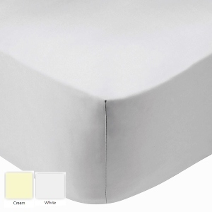 P-RW Source 2 Single Fitted Sheet - White