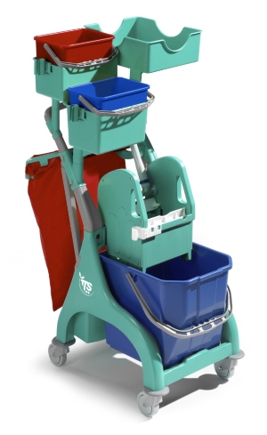 P-Nick Plus 110 Cleaners Trolley with bag and holder