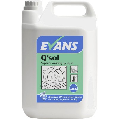 EVANS Q-Sol - Superior Washing Up Liquid 2 x 5L
