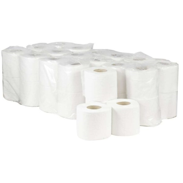 Premier 2 Ply Quilted Toilet Roll - White (pk 40) 