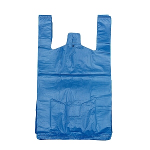 Small Blue Carrier Bags - 11x17x21in (pk 2000)
