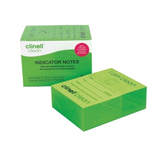 Clinell Clean Indicator Notes Green (4 x 250)