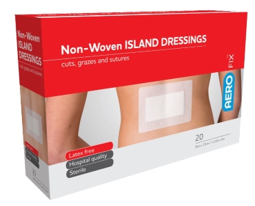 P-Non-Woven Adhesive Island Dressing 8x10cm - 50pk