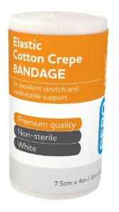 Elastic Cotton Crepe Bandage 7.5cmx4m - 10pk